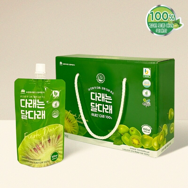 강원더몰,다래는 달다래 100ml 10개입